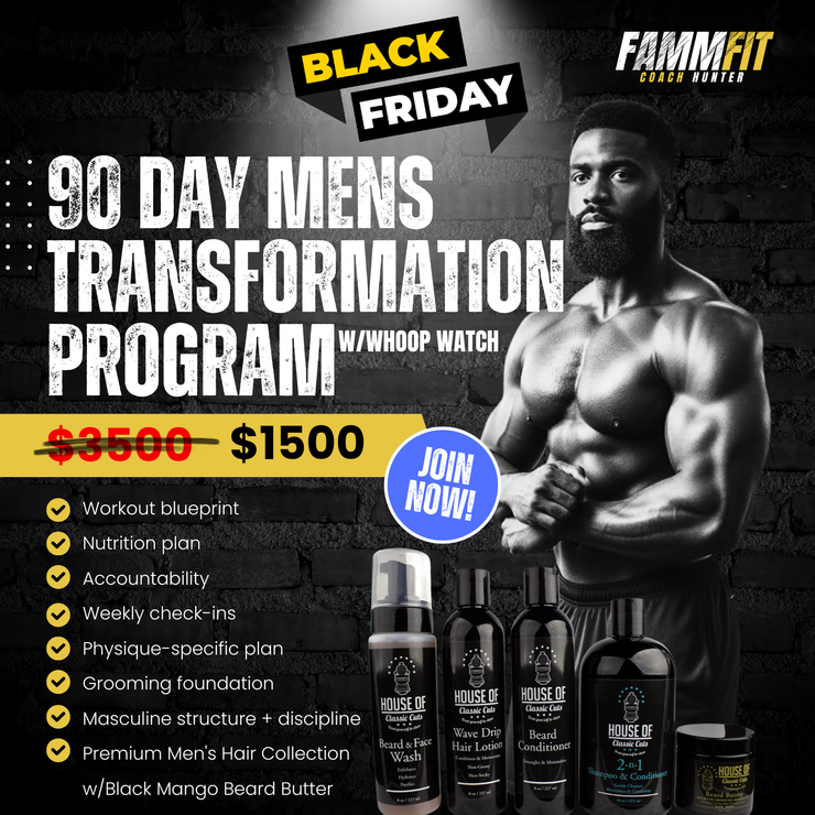 HOCC 90 Day Mens Transformation Program - Black Friday 50% Off
